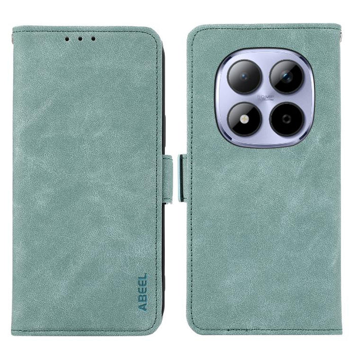 Funda de cuero para teléfono con tecnología RFID y imán esmerilado ABEEL, For Redmi A7 Pro 171mm/Poco C85x 5G, For Redmi Turbo 5 Max / Poco X8 Pro Max, For Redmi Turbo 5 5G / Poco X8 Pro 5G, For Redmi Note 15 Pro+ 5G Global 163.3mm                     ...