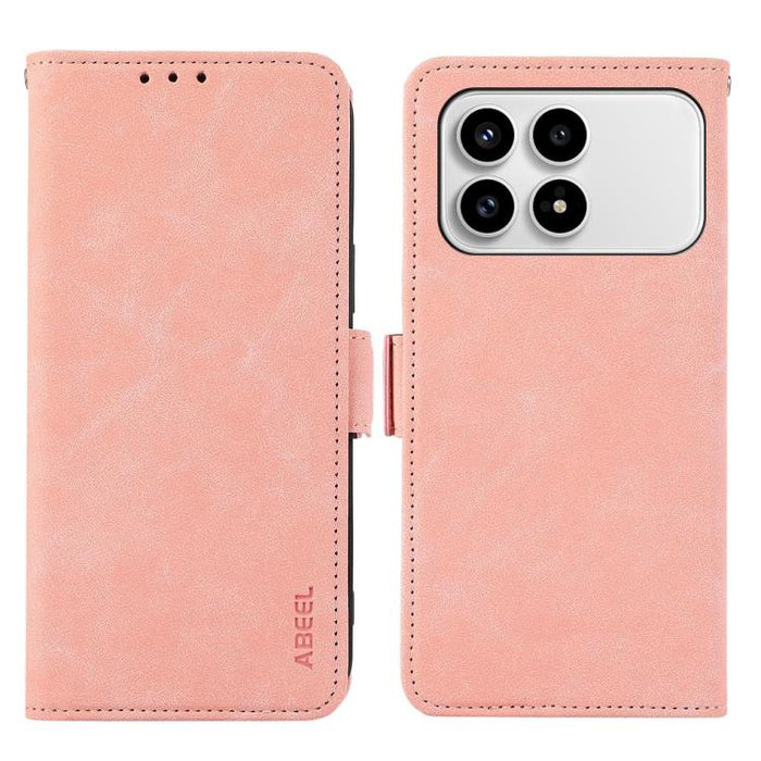 Funda de cuero para teléfono con tecnología RFID y imán esmerilado ABEEL, For Redmi A7 Pro 171mm/Poco C85x 5G, For Redmi Turbo 5 Max / Poco X8 Pro Max, For Redmi Turbo 5 5G / Poco X8 Pro 5G, For Redmi Note 15 Pro+ 5G Global 163.3mm                     ...