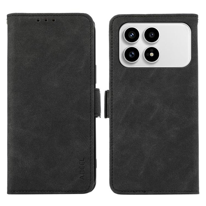 Funda de cuero para teléfono con tecnología RFID y imán esmerilado ABEEL, For Redmi A7 Pro 171mm/Poco C85x 5G, For Redmi Turbo 5 Max / Poco X8 Pro Max, For Redmi Turbo 5 5G / Poco X8 Pro 5G, For Redmi Note 15 Pro+ 5G Global 163.3mm                     ...