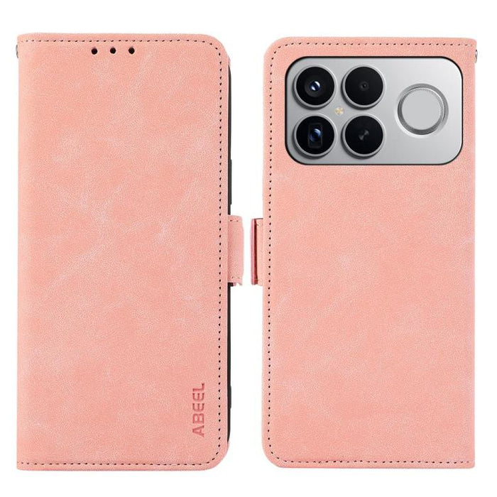 Funda de cuero para teléfono con tecnología RFID y imán esmerilado ABEEL, For Redmi A7 Pro 171mm/Poco C85x 5G, For Redmi Turbo 5 Max / Poco X8 Pro Max, For Redmi Turbo 5 5G / Poco X8 Pro 5G, For Redmi Note 15 Pro+ 5G Global 163.3mm                     ...
