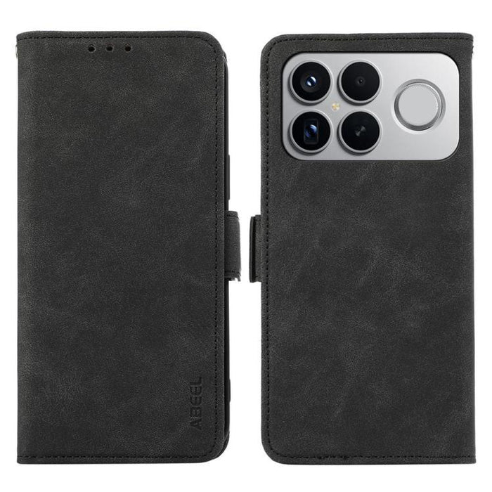 Funda de cuero para teléfono con tecnología RFID y imán esmerilado ABEEL, For Redmi A7 Pro 171mm/Poco C85x 5G, For Redmi Turbo 5 Max / Poco X8 Pro Max, For Redmi Turbo 5 5G / Poco X8 Pro 5G, For Redmi Note 15 Pro+ 5G Global 163.3mm                     ...