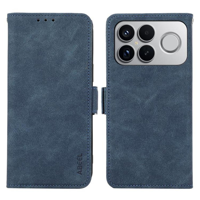 Funda de cuero para teléfono con tecnología RFID y imán esmerilado ABEEL, For Redmi A7 Pro 171mm/Poco C85x 5G, For Redmi Turbo 5 Max / Poco X8 Pro Max, For Redmi Turbo 5 5G / Poco X8 Pro 5G, For Redmi Note 15 Pro+ 5G Global 163.3mm                     ...