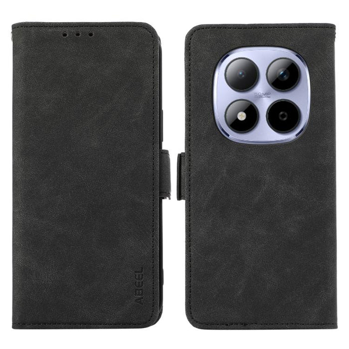 Funda de cuero para teléfono con tecnología RFID y imán esmerilado ABEEL, For Redmi A7 Pro 171mm/Poco C85x 5G, For Redmi Turbo 5 Max / Poco X8 Pro Max, For Redmi Turbo 5 5G / Poco X8 Pro 5G, For Redmi Note 15 Pro+ 5G Global 163.3mm                     ...