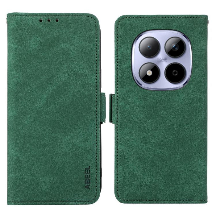 Funda de cuero para teléfono con tecnología RFID y imán esmerilado ABEEL, For Redmi A7 Pro 171mm/Poco C85x 5G, For Redmi Turbo 5 Max / Poco X8 Pro Max, For Redmi Turbo 5 5G / Poco X8 Pro 5G, For Redmi Note 15 Pro+ 5G Global 163.3mm                     ...