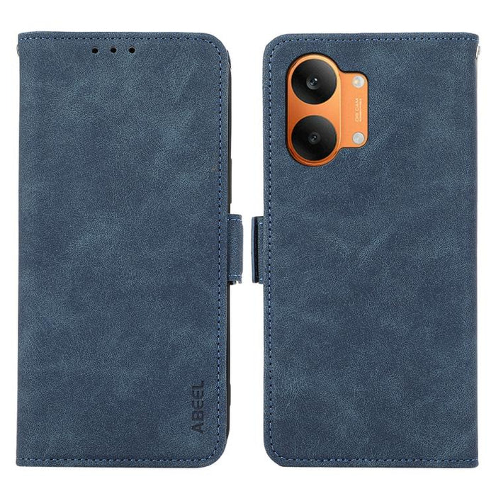 Funda de cuero para teléfono con tecnología RFID y imán esmerilado ABEEL, For Redmi A7 Pro 171mm/Poco C85x 5G, For Redmi Turbo 5 Max / Poco X8 Pro Max, For Redmi Turbo 5 5G / Poco X8 Pro 5G, For Redmi Note 15 Pro+ 5G Global 163.3mm                     ...