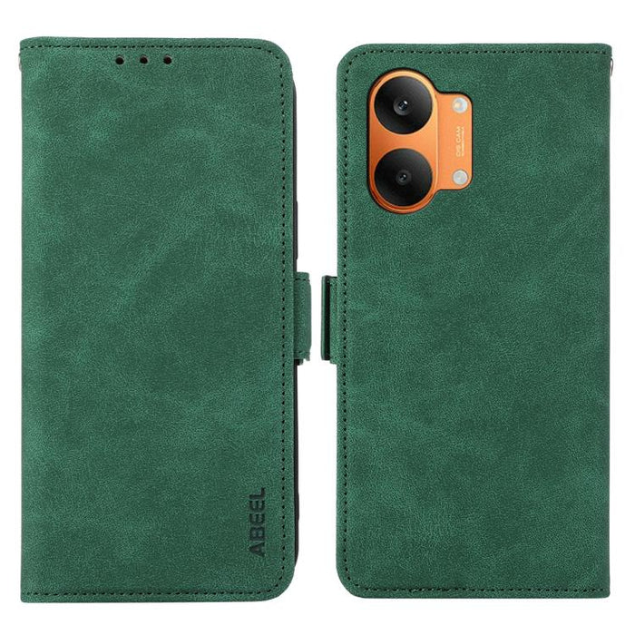 Funda de cuero para teléfono con tecnología RFID y imán esmerilado ABEEL, For Redmi A7 Pro 171mm/Poco C85x 5G, For Redmi Turbo 5 Max / Poco X8 Pro Max, For Redmi Turbo 5 5G / Poco X8 Pro 5G, For Redmi Note 15 Pro+ 5G Global 163.3mm                     ...