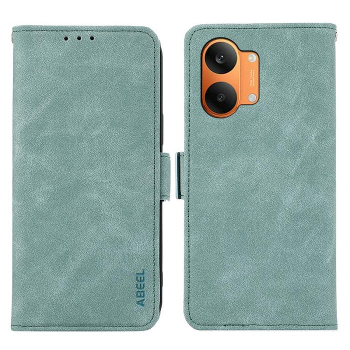 Funda de cuero para teléfono con tecnología RFID y imán esmerilado ABEEL, For Redmi A7 Pro 171mm/Poco C85x 5G, For Redmi Turbo 5 Max / Poco X8 Pro Max, For Redmi Turbo 5 5G / Poco X8 Pro 5G, For Redmi Note 15 Pro+ 5G Global 163.3mm                     ...