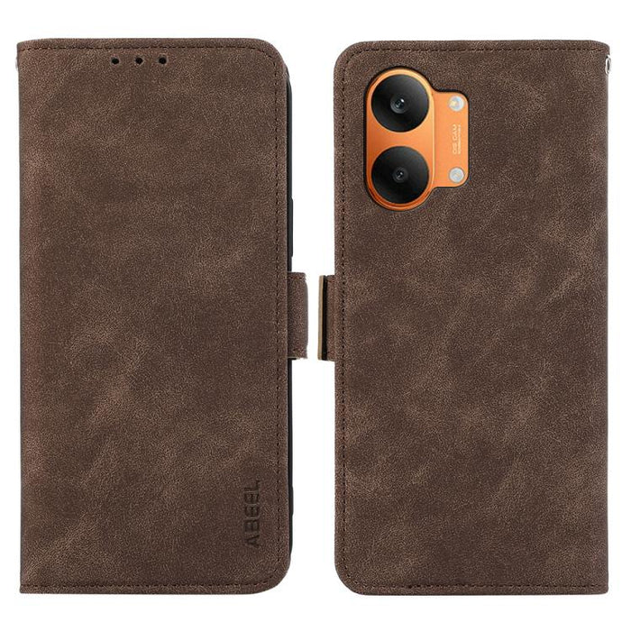 Funda de cuero para teléfono con tecnología RFID y imán esmerilado ABEEL, For Redmi A7 Pro 171mm/Poco C85x 5G, For Redmi Turbo 5 Max / Poco X8 Pro Max, For Redmi Turbo 5 5G / Poco X8 Pro 5G, For Redmi Note 15 Pro+ 5G Global 163.3mm                     ...