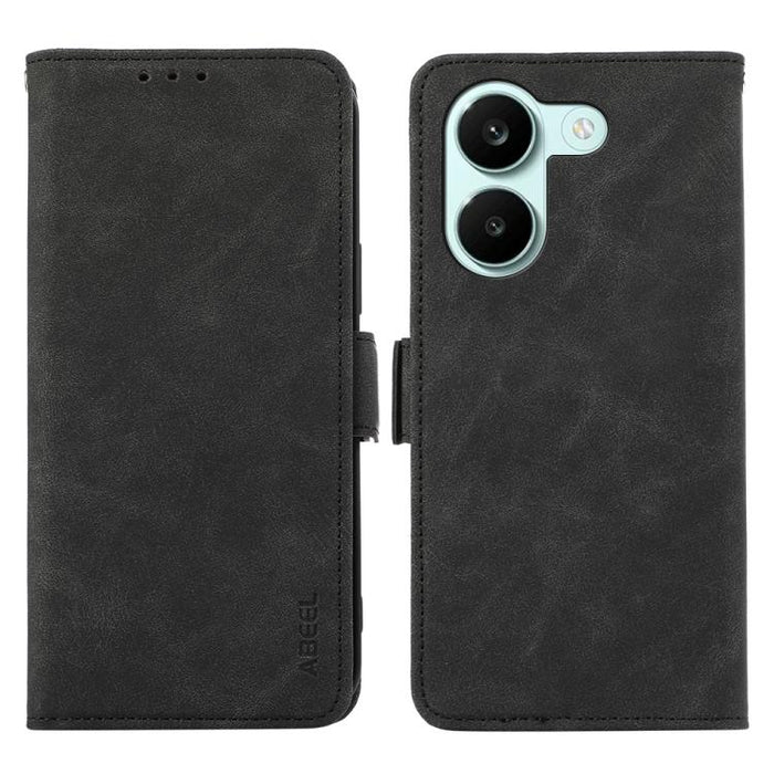 Funda de cuero para teléfono con tecnología RFID y imán esmerilado ABEEL, For Redmi A7 Pro 171mm/Poco C85x 5G, For Redmi Turbo 5 Max / Poco X8 Pro Max, For Redmi Turbo 5 5G / Poco X8 Pro 5G, For Redmi Note 15 Pro+ 5G Global 163.3mm                     ...