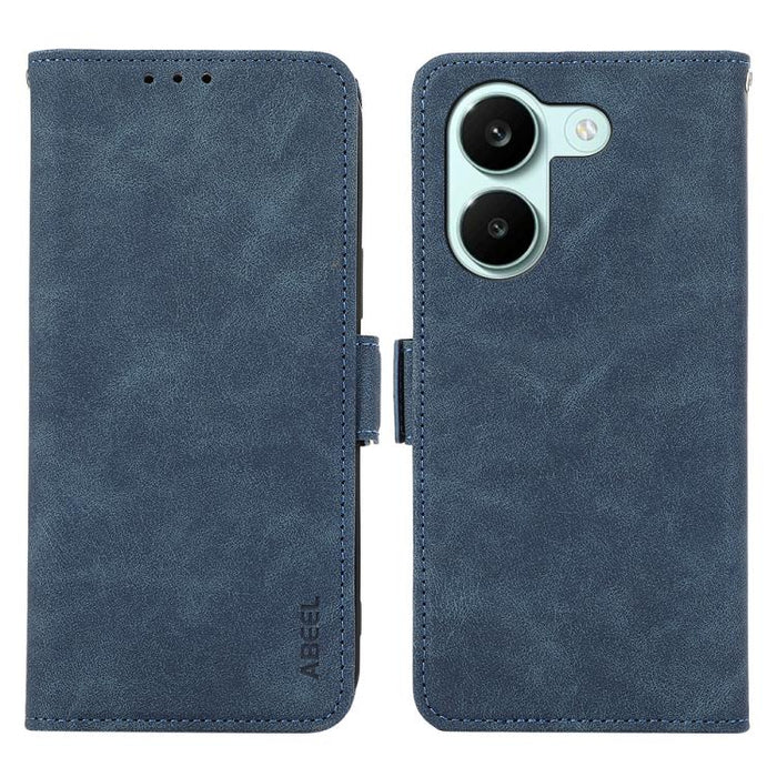 Funda de cuero para teléfono con tecnología RFID y imán esmerilado ABEEL, For Redmi A7 Pro 171mm/Poco C85x 5G, For Redmi Turbo 5 Max / Poco X8 Pro Max, For Redmi Turbo 5 5G / Poco X8 Pro 5G, For Redmi Note 15 Pro+ 5G Global 163.3mm                     ...