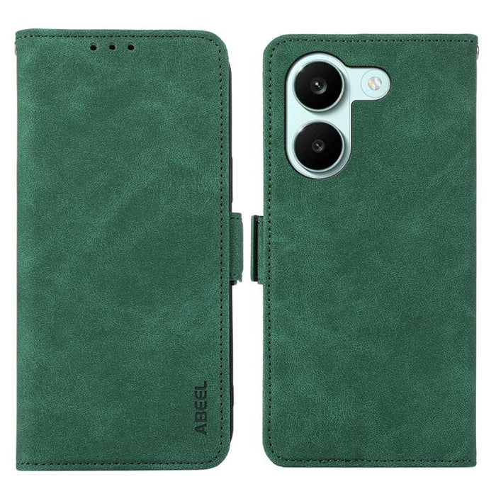 Funda de cuero para teléfono con tecnología RFID y imán esmerilado ABEEL, For Redmi A7 Pro 171mm/Poco C85x 5G, For Redmi Turbo 5 Max / Poco X8 Pro Max, For Redmi Turbo 5 5G / Poco X8 Pro 5G, For Redmi Note 15 Pro+ 5G Global 163.3mm                     ...