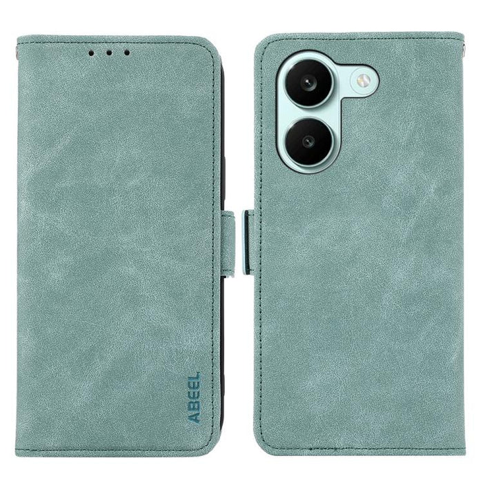 Funda de cuero para teléfono con tecnología RFID y imán esmerilado ABEEL, For Redmi A7 Pro 171mm/Poco C85x 5G, For Redmi Turbo 5 Max / Poco X8 Pro Max, For Redmi Turbo 5 5G / Poco X8 Pro 5G, For Redmi Note 15 Pro+ 5G Global 163.3mm                     ...