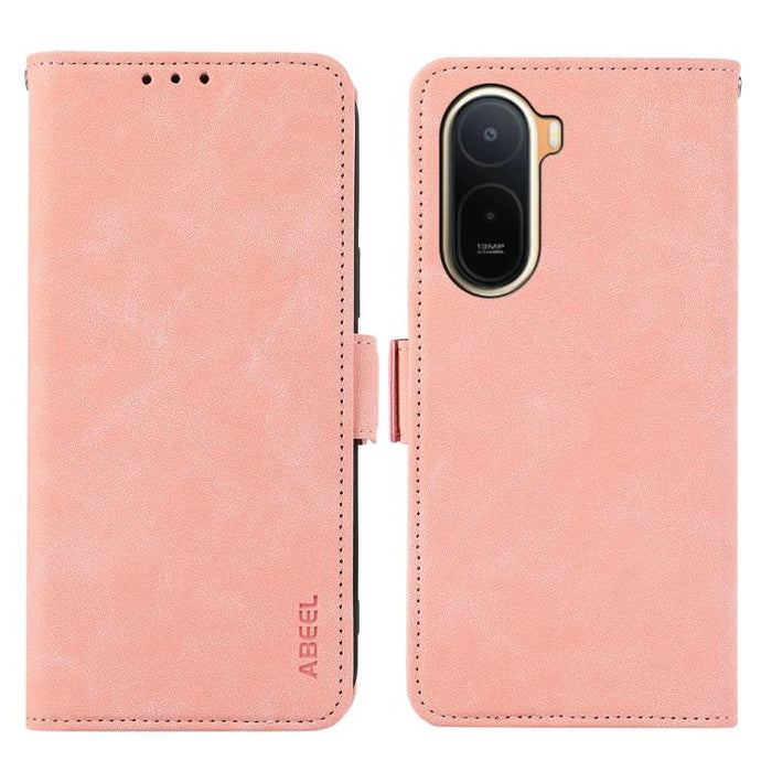 Funda de cuero para teléfono con tecnología RFID y imán esmerilado ABEEL, For Redmi A7 Pro 171mm/Poco C85x 5G, For Redmi Turbo 5 Max / Poco X8 Pro Max, For Redmi Turbo 5 5G / Poco X8 Pro 5G, For Redmi Note 15 Pro+ 5G Global 163.3mm                     ...