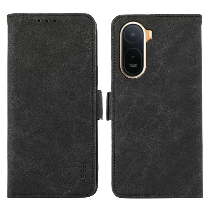 Funda de cuero para teléfono con tecnología RFID y imán esmerilado ABEEL, For Redmi A7 Pro 171mm/Poco C85x 5G, For Redmi Turbo 5 Max / Poco X8 Pro Max, For Redmi Turbo 5 5G / Poco X8 Pro 5G, For Redmi Note 15 Pro+ 5G Global 163.3mm                     ...
