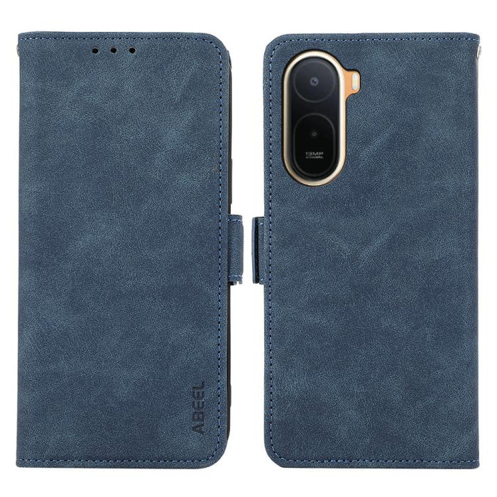 Funda de cuero para teléfono con tecnología RFID y imán esmerilado ABEEL, For Redmi A7 Pro 171mm/Poco C85x 5G, For Redmi Turbo 5 Max / Poco X8 Pro Max, For Redmi Turbo 5 5G / Poco X8 Pro 5G, For Redmi Note 15 Pro+ 5G Global 163.3mm                     ...