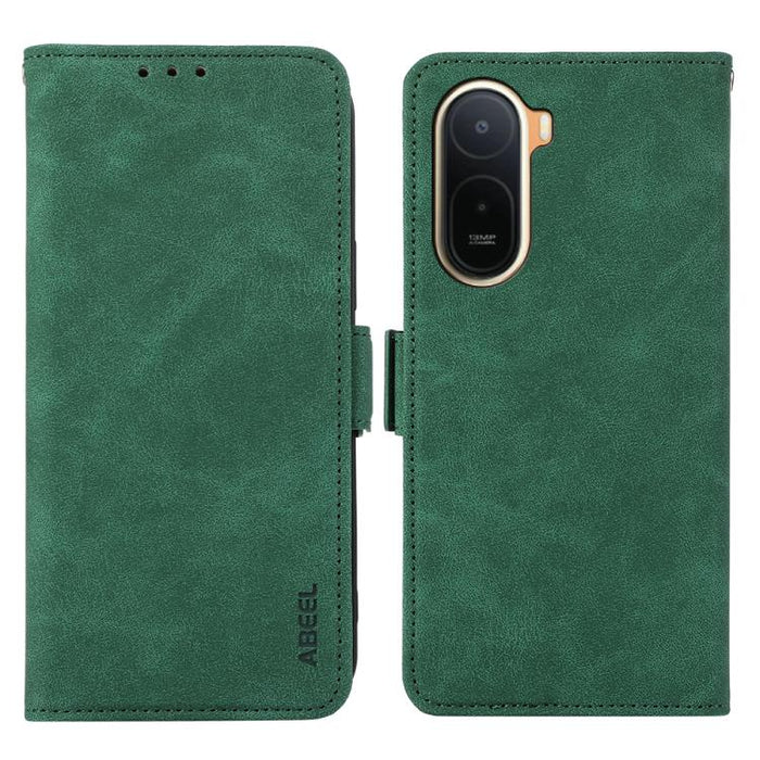 Funda de cuero para teléfono con tecnología RFID y imán esmerilado ABEEL, For Redmi A7 Pro 171mm/Poco C85x 5G, For Redmi Turbo 5 Max / Poco X8 Pro Max, For Redmi Turbo 5 5G / Poco X8 Pro 5G, For Redmi Note 15 Pro+ 5G Global 163.3mm                     ...