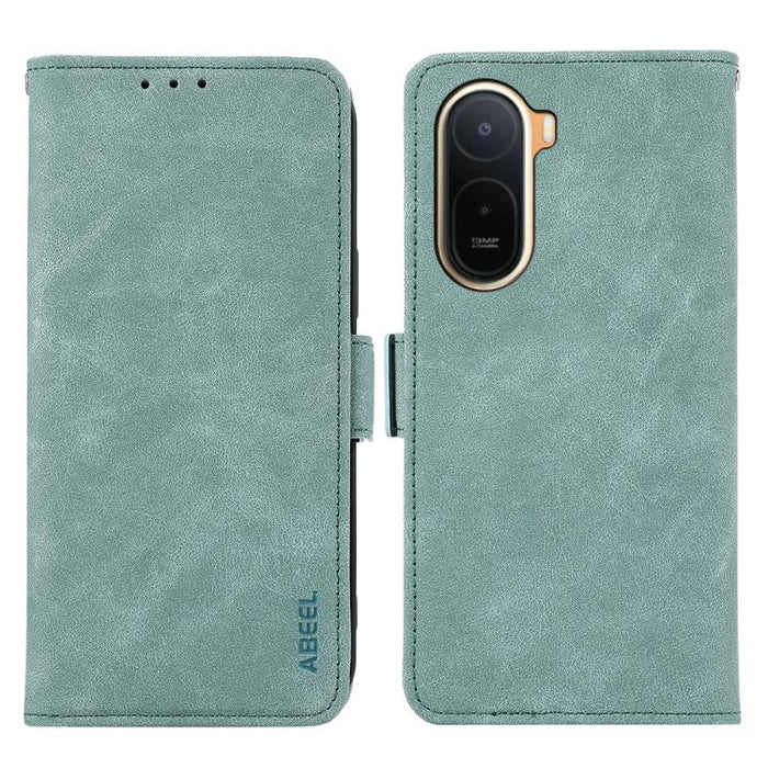 Funda de cuero para teléfono con tecnología RFID y imán esmerilado ABEEL, For Redmi A7 Pro 171mm/Poco C85x 5G, For Redmi Turbo 5 Max / Poco X8 Pro Max, For Redmi Turbo 5 5G / Poco X8 Pro 5G, For Redmi Note 15 Pro+ 5G Global 163.3mm                     ...