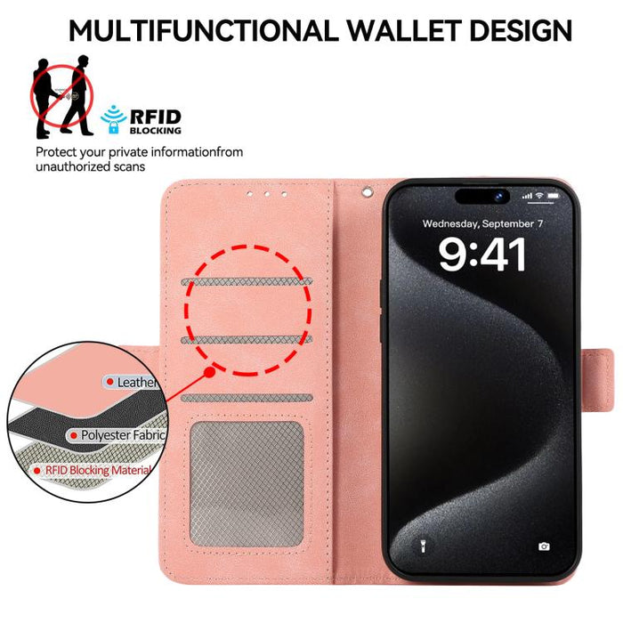 Funda de cuero para teléfono con tecnología RFID y imán esmerilado ABEEL, For Redmi A7 Pro 171mm/Poco C85x 5G, For Redmi Turbo 5 Max / Poco X8 Pro Max, For Redmi Turbo 5 5G / Poco X8 Pro 5G, For Redmi Note 15 Pro+ 5G Global 163.3mm                     ...