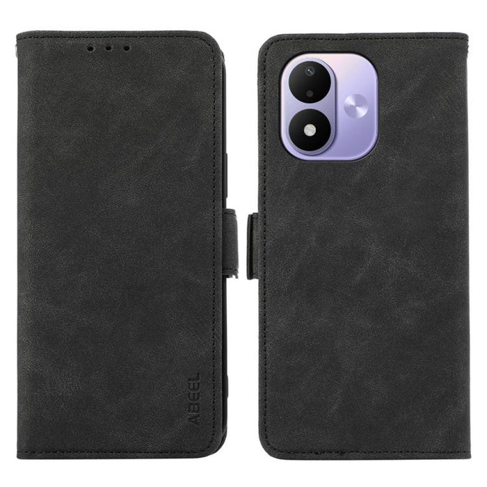 Funda de cuero para teléfono con tecnología RFID y imán esmerilado ABEEL, For Redmi A7 Pro 171mm/Poco C85x 5G, For Redmi Turbo 5 Max / Poco X8 Pro Max, For Redmi Turbo 5 5G / Poco X8 Pro 5G, For Redmi Note 15 Pro+ 5G Global 163.3mm                     ...