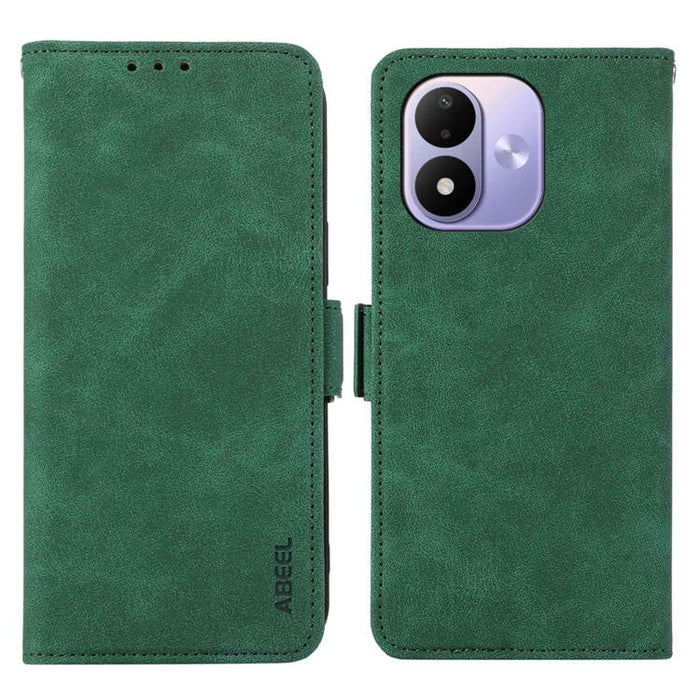 Funda de cuero para teléfono con tecnología RFID y imán esmerilado ABEEL, For Redmi A7 Pro 171mm/Poco C85x 5G, For Redmi Turbo 5 Max / Poco X8 Pro Max, For Redmi Turbo 5 5G / Poco X8 Pro 5G, For Redmi Note 15 Pro+ 5G Global 163.3mm                     ...