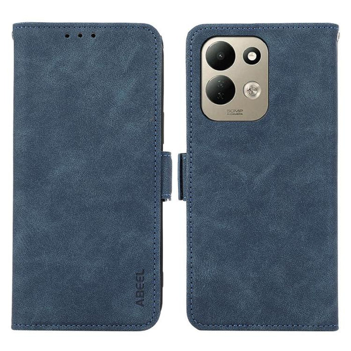 Funda de cuero para teléfono con tecnología RFID y imán esmerilado ABEEL, For Redmi Note 17 4G Global 169.7mm, For Redmi Note 17 Pro+ 5G Global 163.4mm, For Redmi Note 17 Pro 5G Global 163.5mm, For Redmi K100 Pro Max/Poco F9 Ultra 5G                   ...