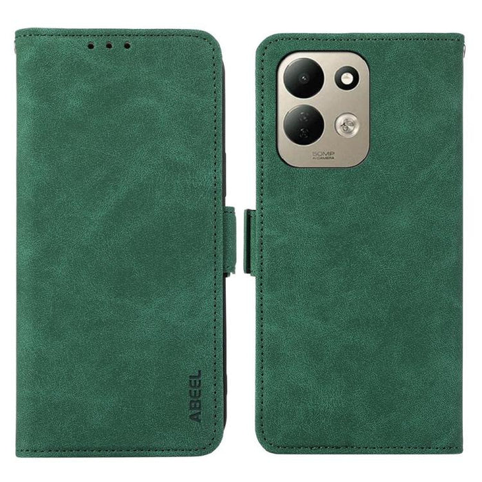 Funda de cuero para teléfono con tecnología RFID y imán esmerilado ABEEL, For Redmi Note 17 4G Global 169.7mm, For Redmi Note 17 Pro+ 5G Global 163.4mm, For Redmi Note 17 Pro 5G Global 163.5mm, For Redmi K100 Pro Max/Poco F9 Ultra 5G                   ...