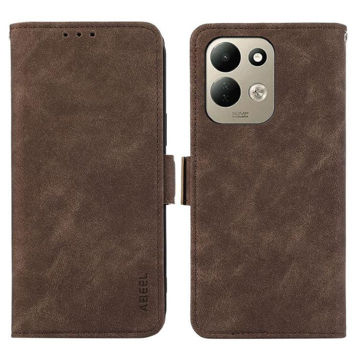 Funda de cuero para teléfono con tecnología RFID y imán esmerilado ABEEL, For Redmi A7 Pro 171mm/Poco C85x 5G, For Redmi Turbo 5 Max / Poco X8 Pro Max, For Redmi Turbo 5 5G / Poco X8 Pro 5G, For Redmi Note 15 Pro+ 5G Global 163.3mm                     ...