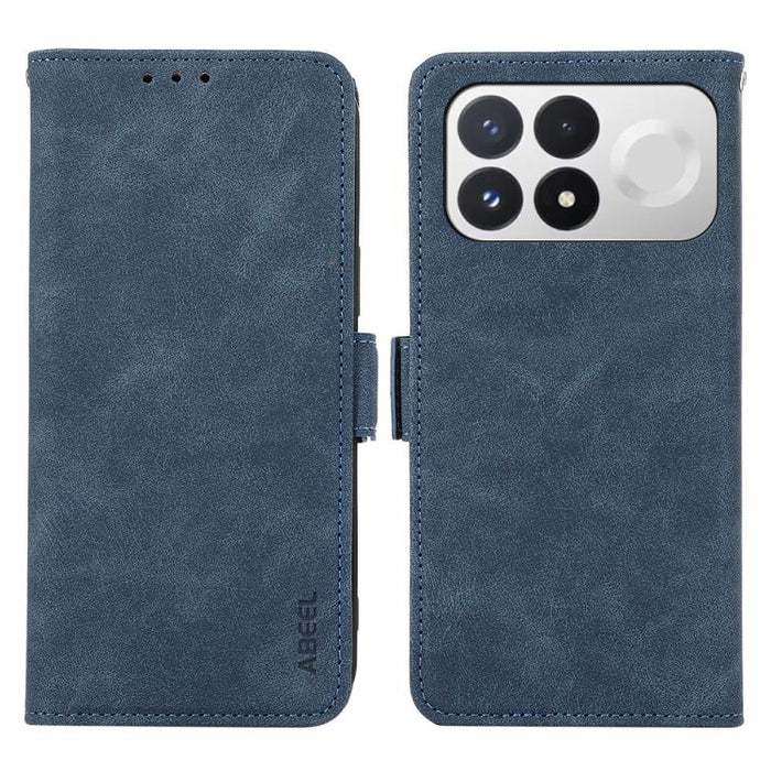 Funda de cuero para teléfono con tecnología RFID y imán esmerilado ABEEL, For Redmi Note 17 4G Global 169.7mm, For Redmi Note 17 Pro+ 5G Global 163.4mm, For Redmi Note 17 Pro 5G Global 163.5mm, For Redmi K100 Pro Max/Poco F9 Ultra 5G                   ...