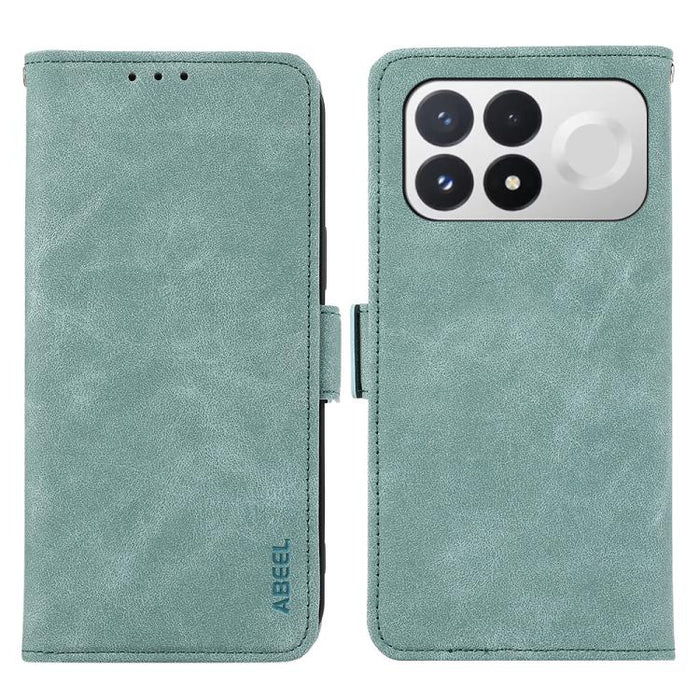 Funda de cuero para teléfono con tecnología RFID y imán esmerilado ABEEL, For Redmi Note 17 4G Global 169.7mm, For Redmi Note 17 Pro+ 5G Global 163.4mm, For Redmi Note 17 Pro 5G Global 163.5mm, For Redmi K100 Pro Max/Poco F9 Ultra 5G                   ...