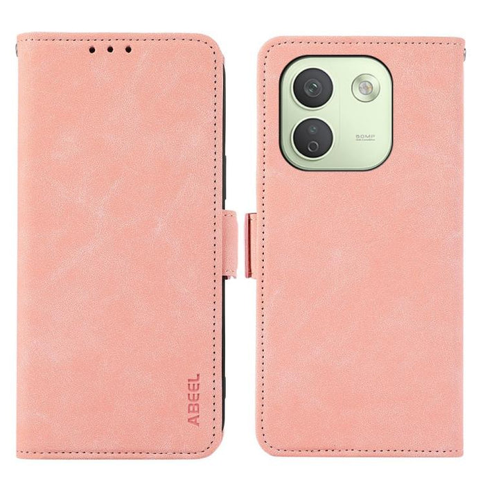 Funda de cuero para teléfono con tecnología RFID y imán esmerilado ABEEL, For Redmi Note 17 4G Global 169.7mm, For Redmi Note 17 Pro+ 5G Global 163.4mm, For Redmi Note 17 Pro 5G Global 163.5mm, For Redmi K100 Pro Max/Poco F9 Ultra 5G                   ...