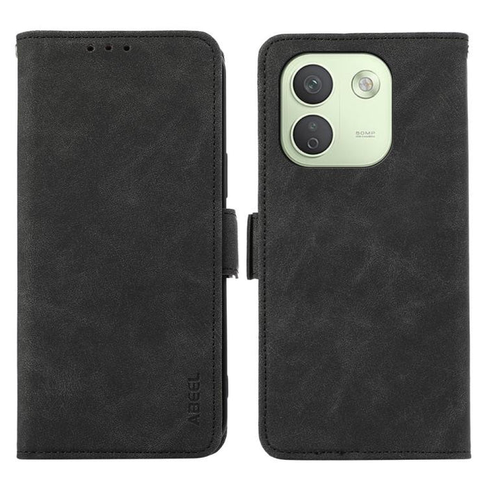 Funda de cuero para teléfono con tecnología RFID y imán esmerilado ABEEL, For Redmi Note 17 4G Global 169.7mm, For Redmi Note 17 Pro+ 5G Global 163.4mm, For Redmi Note 17 Pro 5G Global 163.5mm, For Redmi K100 Pro Max/Poco F9 Ultra 5G                   ...