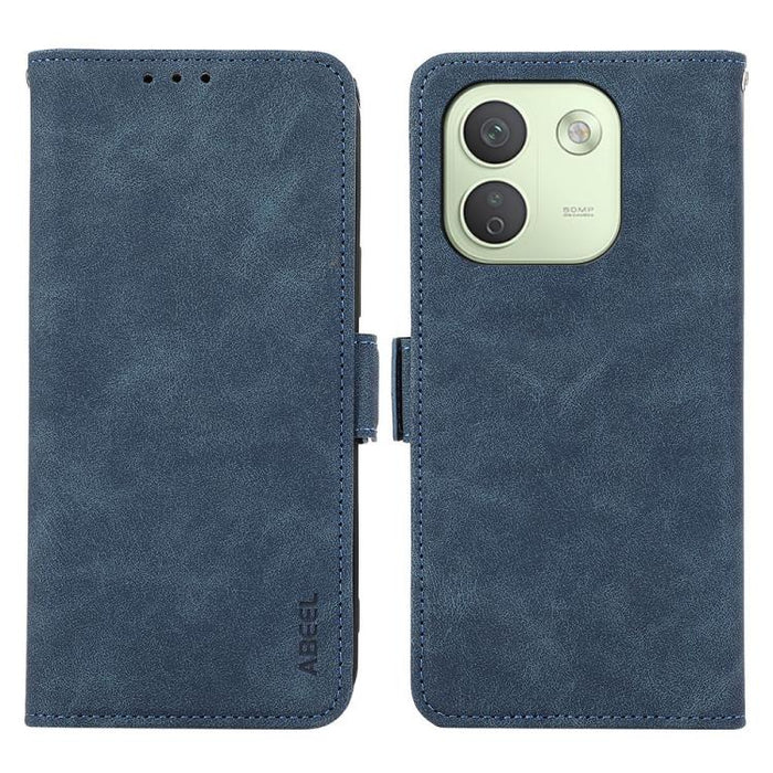 Funda de cuero para teléfono con tecnología RFID y imán esmerilado ABEEL, For Redmi Note 17 4G Global 169.7mm, For Redmi Note 17 Pro+ 5G Global 163.4mm, For Redmi Note 17 Pro 5G Global 163.5mm, For Redmi K100 Pro Max/Poco F9 Ultra 5G                   ...