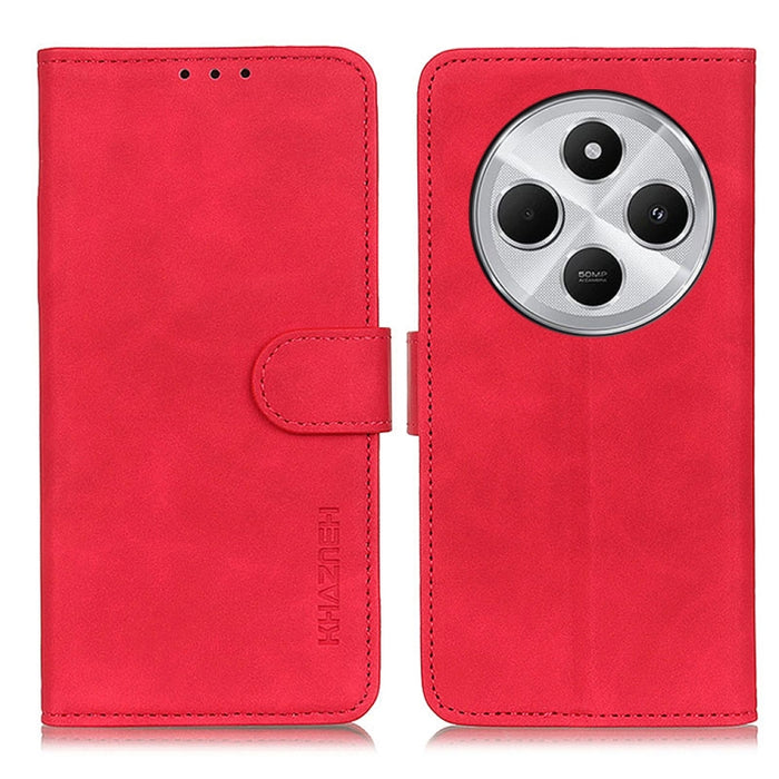 Funda de cuero con tapa y textura retro KHAZNEH, For Redmi Note 14 4G 163.25mm, For Redmi 14C 4G