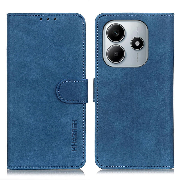 Funda de cuero con tapa y textura retro KHAZNEH, For Redmi Note 14 4G 163.25mm, For Redmi 14C 4G