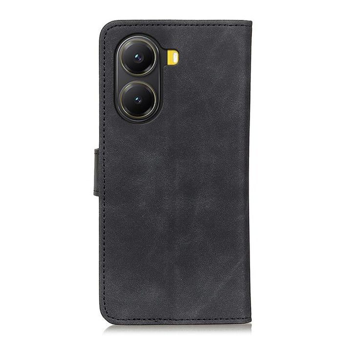 Funda de cuero con tapa y textura retro KHAZNEH, For Redmi Note 14 4G 163.25mm, For Redmi 14C 4G