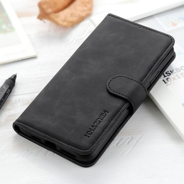Funda de cuero con tapa y textura retro KHAZNEH, For Redmi Note 14 4G 163.25mm, For Redmi 14C 4G