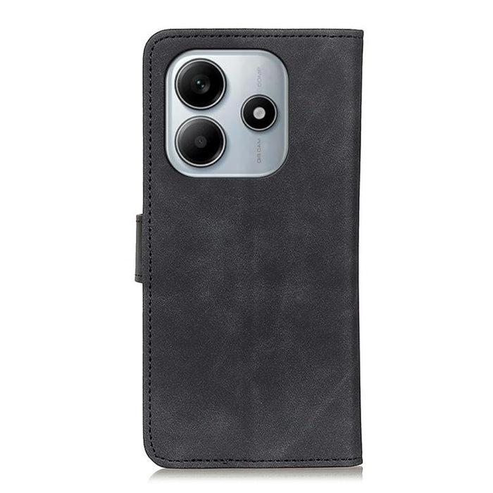 Funda de cuero con tapa y textura retro KHAZNEH, For Redmi Note 14 4G 163.25mm, For Redmi 14C 4G
