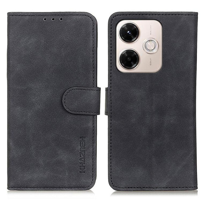 Funda de cuero con tapa y textura retro KHAZNEH, For Redmi A7 Pro 171mm/Poco C85x 5G, For Redmi Turbo 5 Max / Poco X8 Pro Max, For Redmi Turbo 5 5G / Poco X8 Pro 5G, For Redmi Note 15 Pro+ 5G Global 163.3, For Redmi Note 15 5G Global 164mm             ...