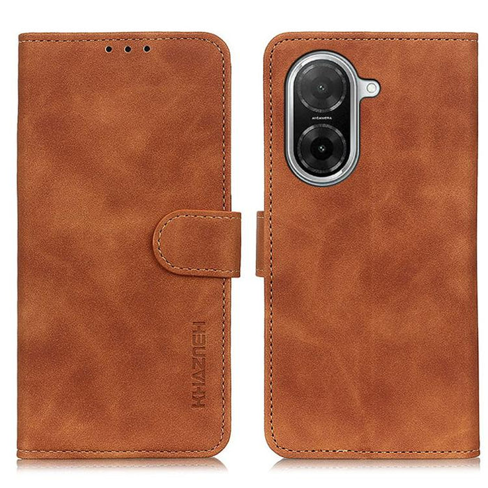 Funda de cuero con tapa y textura retro KHAZNEH, For Redmi A7 Pro 171mm/Poco C85x 5G, For Redmi Turbo 5 Max / Poco X8 Pro Max, For Redmi Turbo 5 5G / Poco X8 Pro 5G, For Redmi Note 15 Pro+ 5G Global 163.3, For Redmi Note 15 5G Global 164mm             ...