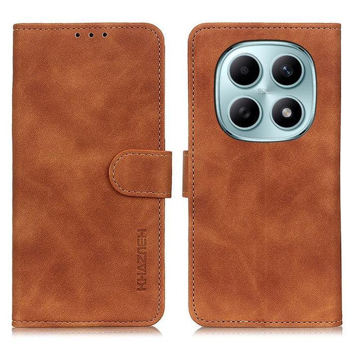 Funda de cuero con tapa y textura retro KHAZNEH, For Redmi A7 Pro 171mm/Poco C85x 5G, For Redmi Turbo 5 Max / Poco X8 Pro Max, For Redmi Turbo 5 5G / Poco X8 Pro 5G, For Redmi Note 15 Pro+ 5G Global 163.3, For Redmi Note 15 5G Global 164mm             ...