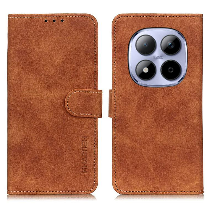 Funda de cuero con tapa y textura retro KHAZNEH, For Redmi A7 Pro 171mm/Poco C85x 5G, For Redmi Turbo 5 Max / Poco X8 Pro Max, For Redmi Turbo 5 5G / Poco X8 Pro 5G, For Redmi Note 15 Pro+ 5G Global 163.3, For Redmi Note 15 5G Global 164mm             ...
