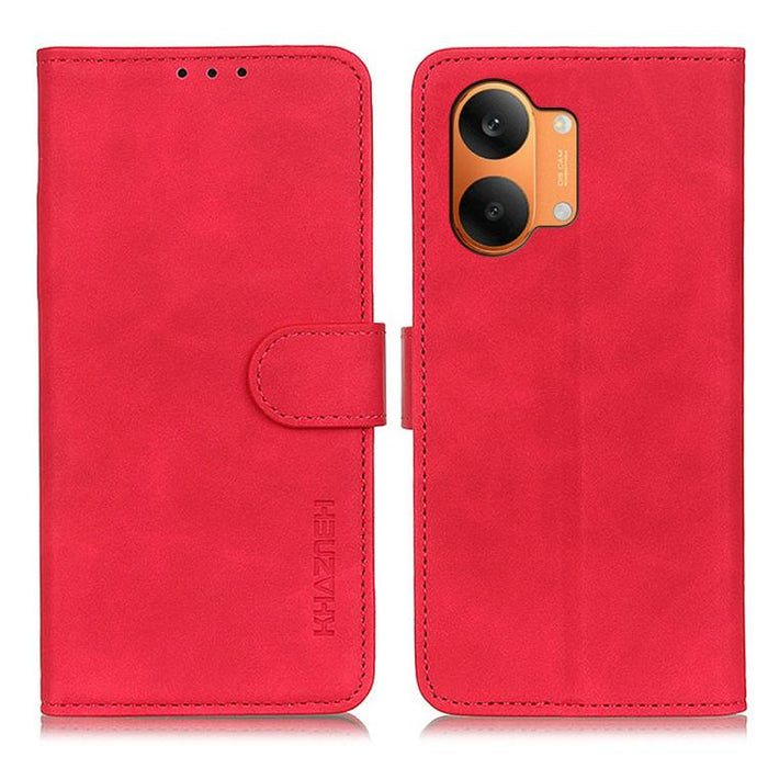 Funda de cuero con tapa y textura retro KHAZNEH, For Redmi A7 Pro 171mm/Poco C85x 5G, For Redmi Turbo 5 Max / Poco X8 Pro Max, For Redmi Turbo 5 5G / Poco X8 Pro 5G, For Redmi Note 15 Pro+ 5G Global 163.3, For Redmi Note 15 5G Global 164mm             ...