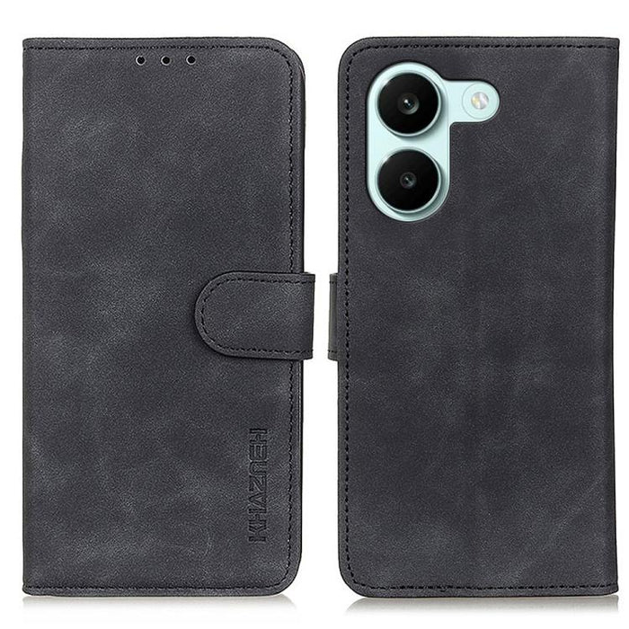 Funda de cuero con tapa y textura retro KHAZNEH, For Redmi A7 Pro 171mm/Poco C85x 5G, For Redmi Turbo 5 Max / Poco X8 Pro Max, For Redmi Turbo 5 5G / Poco X8 Pro 5G, For Redmi Note 15 Pro+ 5G Global 163.3, For Redmi Note 15 5G Global 164mm             ...