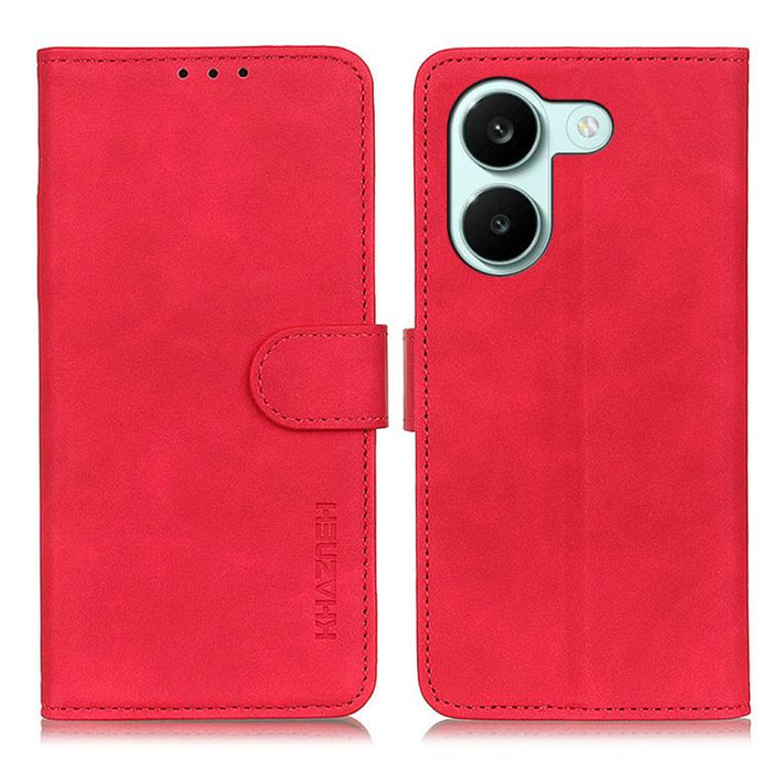 Funda de cuero con tapa y textura retro KHAZNEH, For Redmi A7 Pro 171mm/Poco C85x 5G, For Redmi Turbo 5 Max / Poco X8 Pro Max, For Redmi Turbo 5 5G / Poco X8 Pro 5G, For Redmi Note 15 Pro+ 5G Global 163.3, For Redmi Note 15 5G Global 164mm             ...