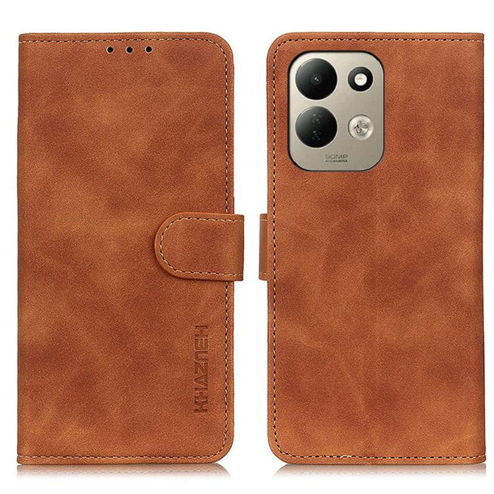 Funda de cuero con tapa y textura retro KHAZNEH, For Redmi A7 Pro 171mm/Poco C85x 5G, For Redmi Turbo 5 Max / Poco X8 Pro Max, For Redmi Turbo 5 5G / Poco X8 Pro 5G, For Redmi Note 15 Pro+ 5G Global 163.3, For Redmi Note 15 5G Global 164mm             ...