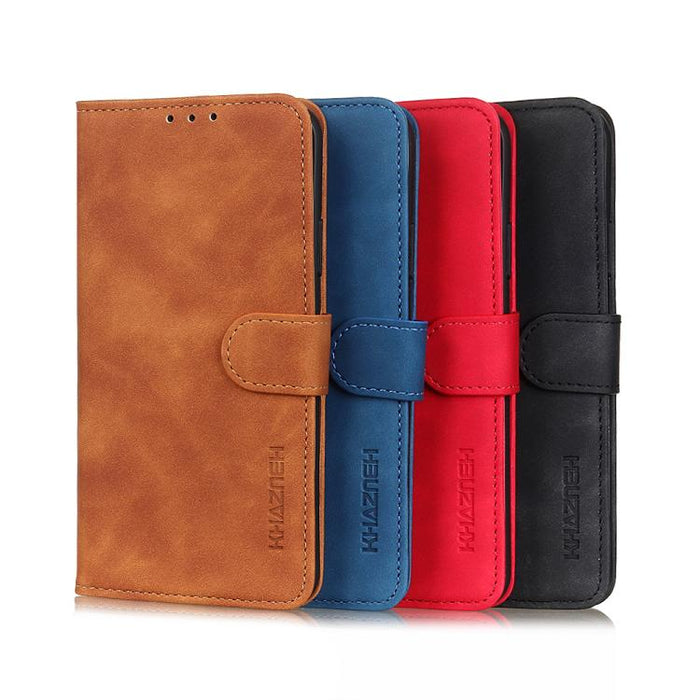 Funda de cuero con tapa y textura retro KHAZNEH, For Redmi A7 Pro 171mm/Poco C85x 5G, For Redmi Turbo 5 Max / Poco X8 Pro Max, For Redmi Turbo 5 5G / Poco X8 Pro 5G, For Redmi Note 15 Pro+ 5G Global 163.3, For Redmi Note 15 5G Global 164mm             ...