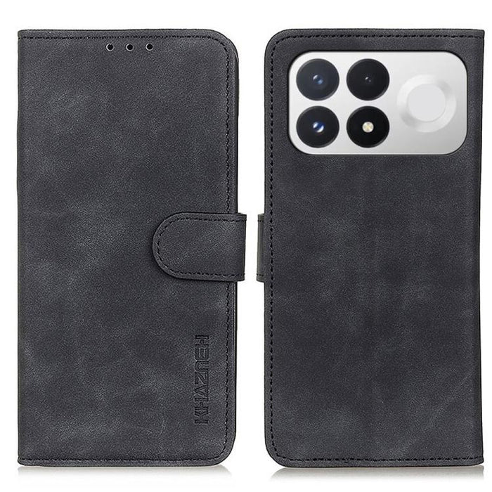 Funda de cuero con tapa y textura retro KHAZNEH, For Redmi A7 Pro 171mm/Poco C85x 5G, For Redmi Turbo 5 Max / Poco X8 Pro Max, For Redmi Turbo 5 5G / Poco X8 Pro 5G, For Redmi Note 15 Pro+ 5G Global 163.3, For Redmi Note 15 5G Global 164mm             ...
