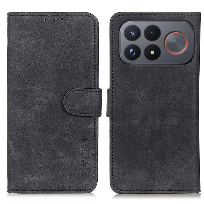 Funda de cuero con tapa y textura retro KHAZNEH, For Redmi A7 Pro 171mm/Poco C85x 5G, For Redmi Turbo 5 Max / Poco X8 Pro Max, For Redmi Turbo 5 5G / Poco X8 Pro 5G, For Redmi Note 15 Pro+ 5G Global 163.3, For Redmi Note 15 5G Global 164mm             ...