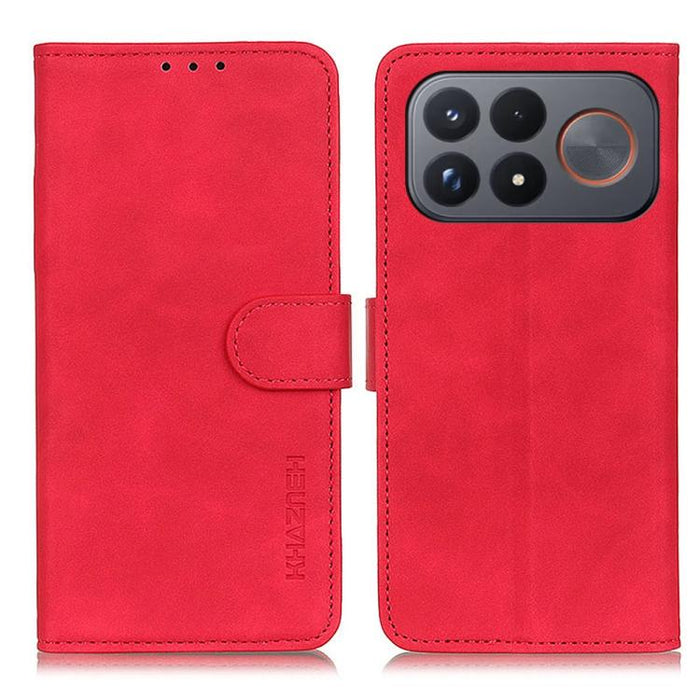 Funda de cuero con tapa y textura retro KHAZNEH, For Redmi A7 Pro 171mm/Poco C85x 5G, For Redmi Turbo 5 Max / Poco X8 Pro Max, For Redmi Turbo 5 5G / Poco X8 Pro 5G, For Redmi Note 15 Pro+ 5G Global 163.3, For Redmi Note 15 5G Global 164mm             ...