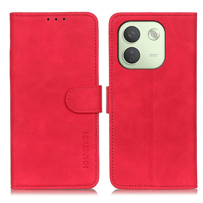 Funda de cuero con tapa y textura retro KHAZNEH, For Redmi A7 Pro 171mm/Poco C85x 5G, For Redmi Turbo 5 Max / Poco X8 Pro Max, For Redmi Turbo 5 5G / Poco X8 Pro 5G, For Redmi Note 15 Pro+ 5G Global 163.3, For Redmi Note 15 5G Global 164mm             ...